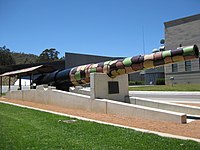 The 'Amiens Gun' captured by Australian soldiers in 1918 on display at the Australian War Memorial