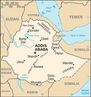 Mapa ng Ethiopia