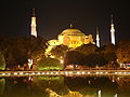 Hagia Sophia at night