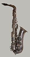 Vintage silver-plated 'Pennsylvania Special' alto saxophone, manufactured by Kohlert & Sons for Selmer