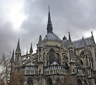 Notre-Dame de Reims, chevet and flying buttresses