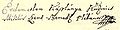 The signature of Küzmics