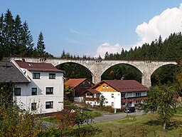 Järnvägsviadukten i oktober 2008