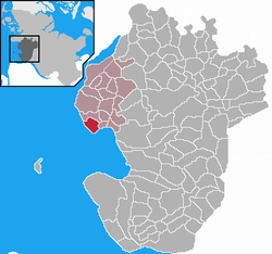 Elhelyezkedése Schleswig-Holstein térképén