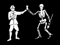 Bartholomew Roberts' First Jolly Roger