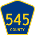 County Route 545 marker