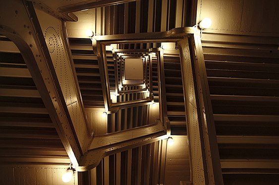 International Market Square building stairwell-Minneapolis, Minnesota–Formerly The Munsingwear company building.