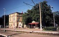 Railway station. View from the platforms.