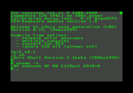 LUnix op de Commodore 128