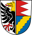 Adler mit Wolfskopf im Wappen von Langenorla