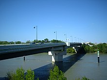 Pont sur le Rhône entre Beaucaire et Tarascon