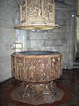 Baptismal font in the St. Catherine's chapel