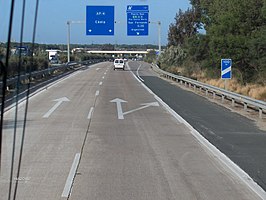 De autopista AP-4 bij Cádiz