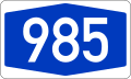 File:Bundesautobahn 985 number.svg