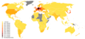 Schienennetzwerk pro Gebiete (Rail usage statistics by country)