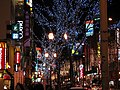 札幌の夜のクリスマスイルミネーション（12月12日）