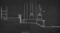 Pierre Cuypers (?). Westwork, cross section label QS:Len,"Westwork, cross section" label QS:Lnl,"Westwerk, dwarsdoorsnede" . circa ۱۸۸۰ date QS:P,+1880-00-00T00:00:00Z/9,P1480,Q5727902 . blueprint.