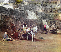 Travail dans les mines de Bakal en 1910, photo. de S. Prokoudine-Gorski.