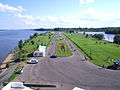 Strelka-parken, ved samløpet mellom elvene Volga og Kotorosl.