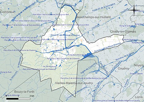 Réseau hydrographique de Châtenoy.