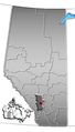 Location in Alberta