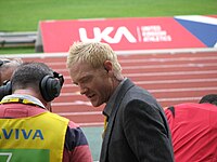 Iwan Thomas (rechts) blieb als Achter und Letzter des zweiten Halbfinalrennens in 46,72 s chancenlos