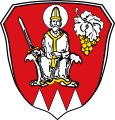 Hettstadt, „In Rot eine Traube mit silbernen Blättern und goldenen Beeren“