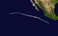 Hurricane Carlotta track map