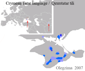 Krimintataarin levinneisyys