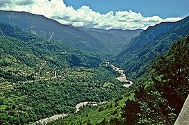 Vallée de la Vésubie en juin 1998.