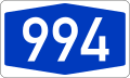 File:Bundesautobahn 994 number.svg