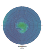 Topographical map of Mare Boreum quadrangle