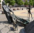 English: Fountain on the market place in Wriezen Deutsch: Detail des Marktbrunnens in Wriezen