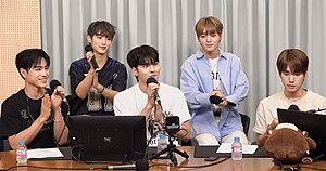 Vanner in August 2023 From L–R: Taehwan, Yeonggwang, Gon, Hyesung, and Sungkook