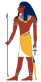 1. Atum (Amon, Ra, Ptah) - ilk tanrıdır, qarışıqlıqdan (xaosdan) yaranmışdır.