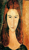 1919, Portrait de Jeanne Hébuterne [de face]