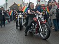 "Dykes on bykes" at the Icelandic lesbian and gay pride march.