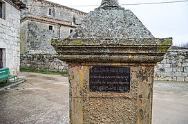 Placa en agradecimiento al ingeniero Ángel García Vedoya.