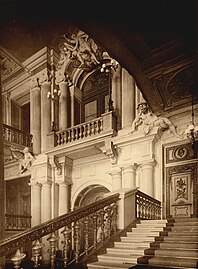 Schlüter's Staircase (Gigantentreppe), built from 1699 (pictured in 1889)