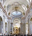 Interior of the St. Anne's Church in Kraków, Baldassare Fontana and Monti brothers, 1705