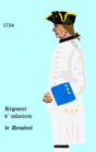 régiment de Dauphiné de 1734 à 1740