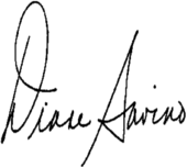 signature de Diane Savino