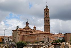 View of the main church in the village