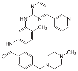 Strukturformel des Imatinib