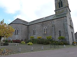 De kerk van Saint-Jacut-du-Mené