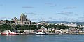 Le Vieux-Québec au bord du fleuve Saint-Laurent.