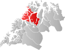 Letak Tromsø di Troms