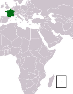 Location of Réunion