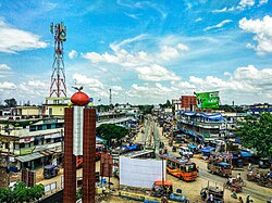 View of Sapahar town