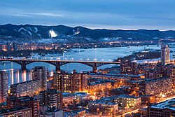 Krasnoyarsk, the largest city in the region